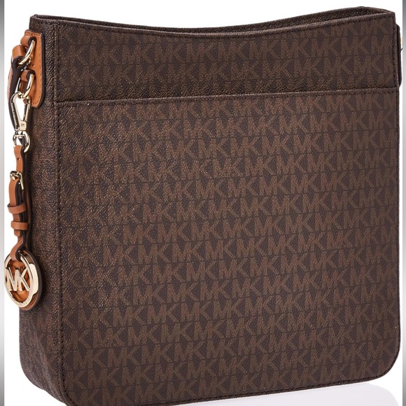 Michael Kors Jet Set Travel Large Logo Messenger Bag - Picture 4 of 8